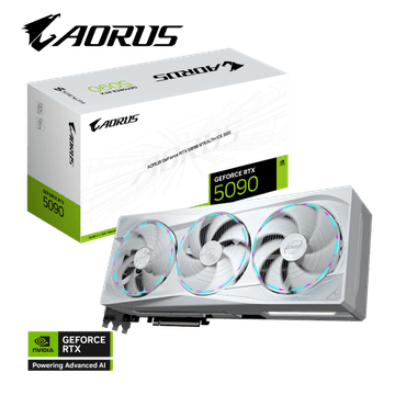 Gigabyte Grafička kartica AORUS GeForce RTX 5090 STEALTH ICE 32G, 32GB GDDR7, PCI-E 5.0