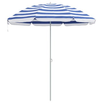 Vidaxl Suncobran Plava i bijela 161 x 161 x 193 cm Poliester