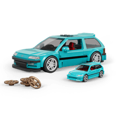 Mattel Brick Shop Hot Wheels Custom '90 Honda Civic EF građevinski set, 248 dijelova