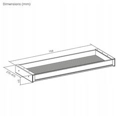 Ergo Office ER-302B Ladica