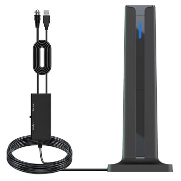 VYZIO® Sobna digitalna TV antena HD, pojačanje 25dBi, VHF/UHF, kabel 4,9 m | TVDIGI