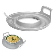 HOME & MARKER® Podloga za mikrovalnu pećnicu s hladnim ručkama, protiv prolijevanja, promjer do 27 cm | MICTRAY