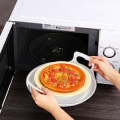 HOME & MARKER® Podloga za mikrovalnu pećnicu s hladnim ručkama, protiv prolijevanja, promjer do 27 cm | MICTRAY