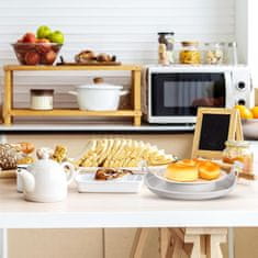 HOME & MARKER® Podloga za mikrovalnu pećnicu s hladnim ručkama, protiv prolijevanja, promjer do 27 cm | MICTRAY