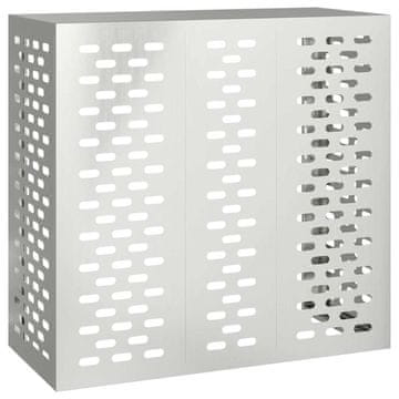 Vidaxl Pokrov za klima uređaj Srebrno 110 x 50 x 105 cm Cinkani čelik