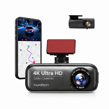Farrot Car camera V26C 4K Dual (front + rear) GPS WiFi ADAS parking mode HDR G-sensor USB-C p