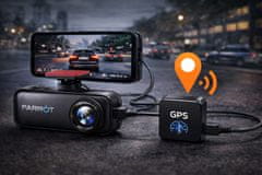 Farrot Car camera V26C 4K Dual (front + rear) GPS WiFi ADAS parking mode HDR G-sensor USB-C p