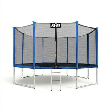 Aga Sport Pro Trampolin 366 cm Plava + zaštitna mreža + ljestve