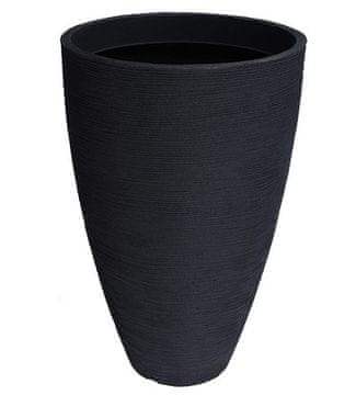 ProGarden Saksija za cvijeće KO-Y54192360 rebrasti 45 x 69 cm antracit