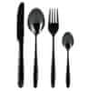 EXCELLENT Set pribora za jelo KO-CC4100950 Stainless steel cutlery set 24 pcs BLACK