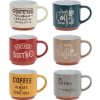 SIAKI Set šarenih šalica za kavu KO-Q80000970 260 ml with decor 6 pcs