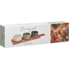 EXCELLENT Set zdjela KO-210001110 snack serving tray with cutting board 3 pcs