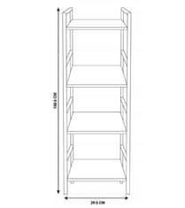 HOMESTYLING Polica KO-DD1000680 Skladišni prostor 4 police 106 cm