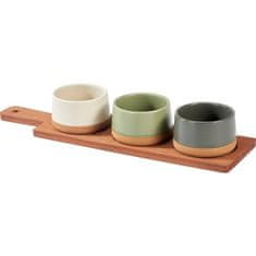 EXCELLENT Set zdjela KO-210001110 snack serving tray with cutting board 3 pcs