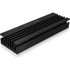 IcyBox IB-M2HS-70 pasivni hladnjak za SSD diskova, aluminij, crni (IB-M2HS-70)
