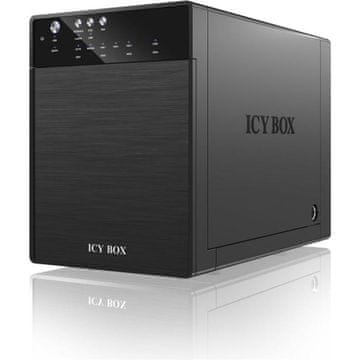 IcyBox IB-3640SU3 vanjsko kućište za HDD diskove, 4 x 8,90 cm (3,5), JBOD put, crno (IB-3640SU3)