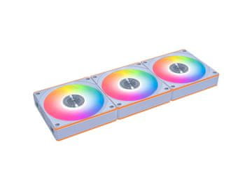 Lian Li Ventilator za kućište Lian Li UNI FAN CL Wireless 120 Reverse Blade ARGB PWM 120mm, 3 Pack+kontroler, bijeli