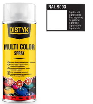 DISTYK MULTI COLOR SPREJ RAL 9003 SIGNALNO BIJELA MAT 400 ml, 6 komada