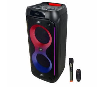 Manta SPK0805B140 Pallas karaoke zvučnik, Bluetooth, 140 W, crni