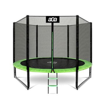 Aga Sport Pro Trampolin 305 cm Svijetlo zelena + zaštitna mreža + ljestve