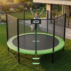 Aga Sport Pro Trampolin 305 cm Svijetlo zelena + zaštitna mreža + ljestve