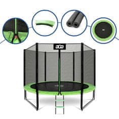 Aga Sport Pro Trampolin 305 cm Svijetlo zelena + zaštitna mreža + ljestve