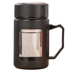 LIVEFY šalica za kavu i čaj Linea 500 ml, crna