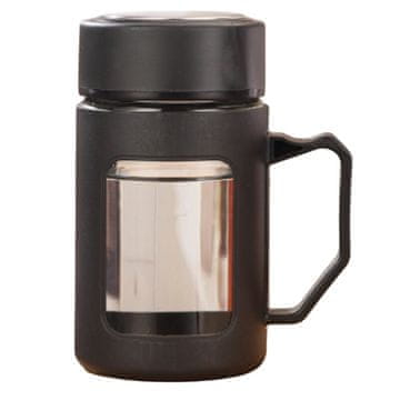 LIVEFY šalica za kavu i čaj Linea 500 ml, crna