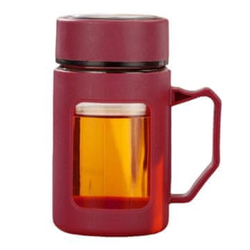 LIVEFY šalica za kavu i čaj Linea 500 ml, crvena