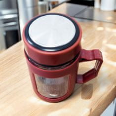 LIVEFY šalica za kavu i čaj Linea 500 ml, crvena