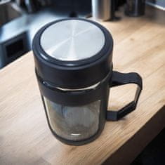 LIVEFY šalica za kavu i čaj Linea 500 ml, crna