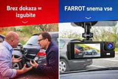 Farrot 3-kanalna auto kamera WiFi Full HD 1080p – prednja, stražnja i unutarnja, noćni način, G-senzor, parking nadzor