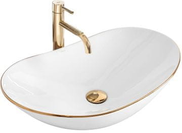 REA Nadgradni umivaonik Rea Royal Gold Edge