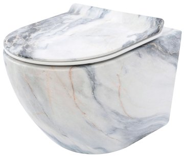 REA Zidna WC školjka Carlos Slim Rimless Granit Matt