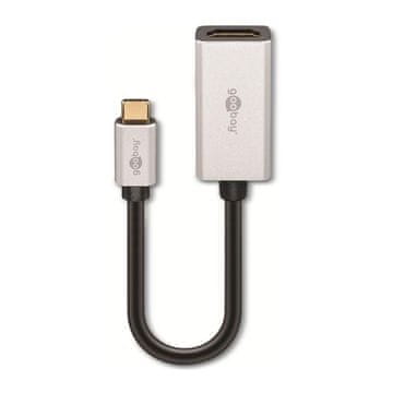 Goobay USB-C (M) na HDMI (Ž) 4k 120 Hz 0,15 m sivi adapter