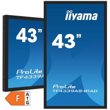 iiyama ProLite TF4339AS-B1AG 108cm (42,5") 4K IPS 24/7 DP/HDMI zvučnici interaktivni monitor na dodir