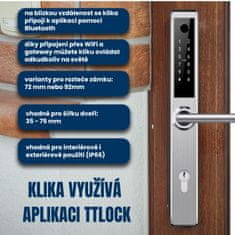 BOT Pametna kvaka TTLOCK HR1 srebrna bez cilindričnog uloška