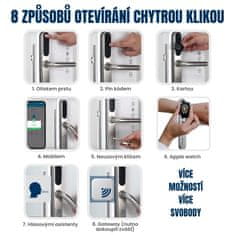 BOT Pametna kvaka TTLock HD1 crno-srebrna 72 mm