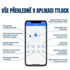 BOT Pametna kvaka TTLock HD1 crno-srebrna 72 mm