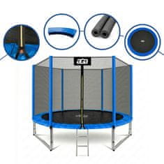 Aga Sport Pro Trampolin 305 cm Plava + zaštitna mreža + ljestve