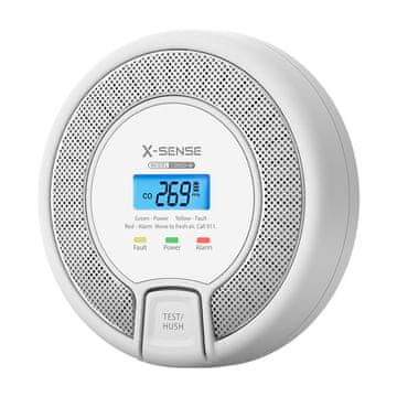 X-Sense CO03D-W detektor ugljičnog monoksida, bijeli