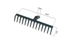 Ostatní Grablje Euro Tools 145055Q Iron rake, number of teeth 14