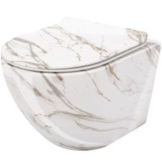 REA WC školjka (bez ruba) Rea Carlos Slim Lava Shiny