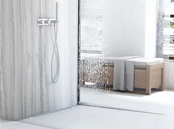 REA Letva za tuš kabinu 140cm Brush nickel