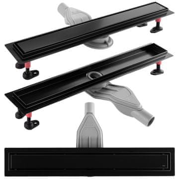 REA Tuš kanalica REA Neox Superflow Black 80