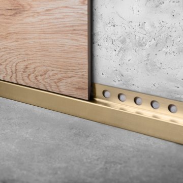 REA Prednja lajsna za tuš kadu 130cm Brush Gold