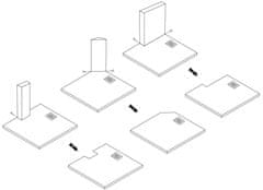 REA Bazalt Grey 90x90 tuš kada