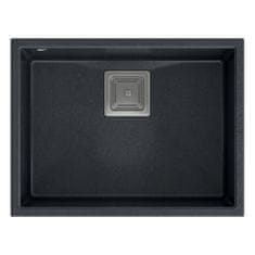 QUADRON granitni sudoper DAVID 50 Black Metallic