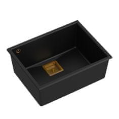 QUADRON granitni sudoper DAVID 50 Black