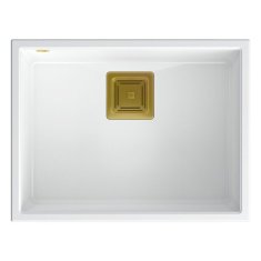 QUADRON granitni sudoper DAVID 50 White